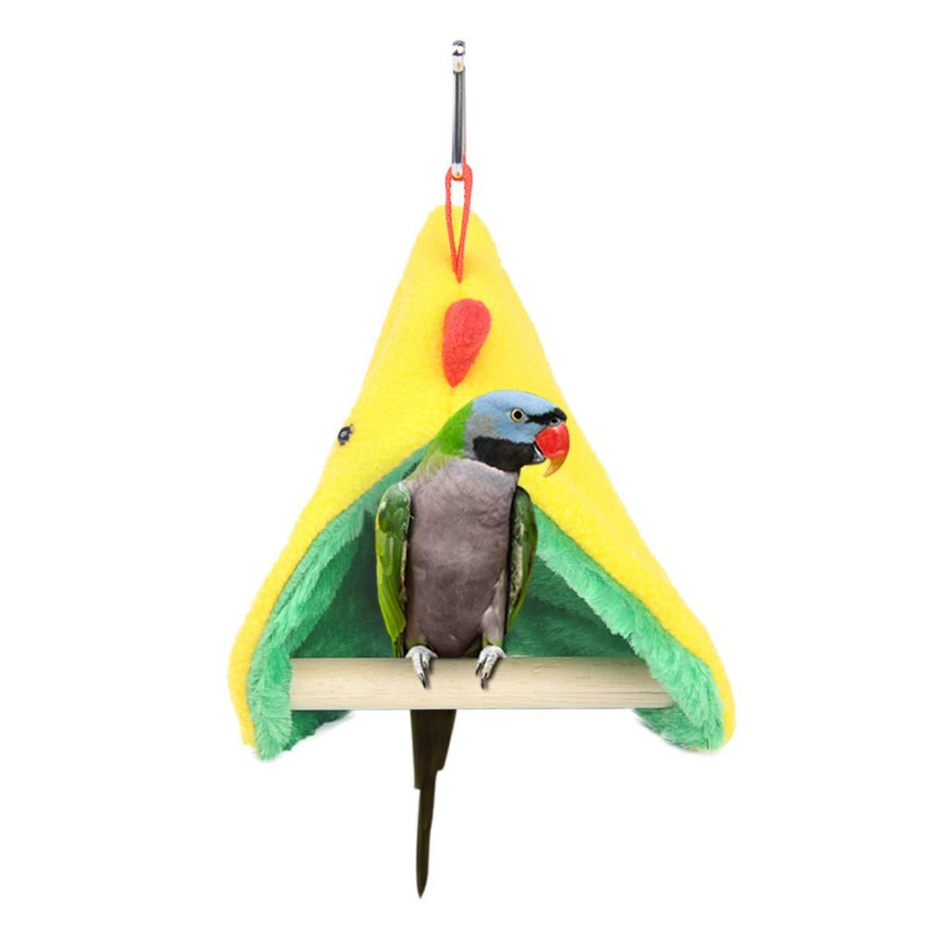 ZUKIBO Parrot Hanging Warmer Corner Nest for Cage, Parakeet Wooden Platform Stand & Tent Blanket Bedding Cover, Bird Cage House Supplies Toys - PawsPlanet Australia