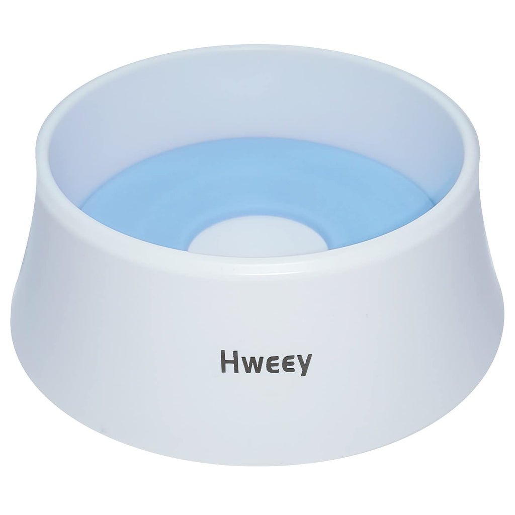Hweey Dog Water Bowl No Spill Pet Water Bowl No-Slip Slow Water Feeder 35oz Feeder Bowl for Puppy and Cats 8.5 x 8.5 x 3.4 inches; 13.5 Ounces Blue - PawsPlanet Australia