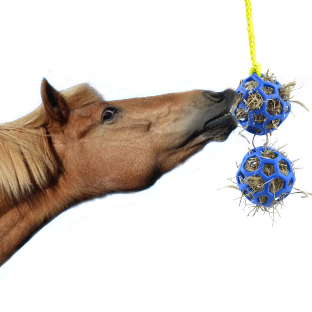 Horse Treat Balls Hay Feeder Ball Hanging Feeding Toy for Stable Stall Rest Horse Boredom Relieve Stress Toy - PawsPlanet Australia
