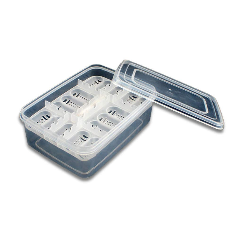 16 Grids Reptile Breeder Box Professional Plastic Reptile Breeding Box Hatching Incubator for Amphibians Snakes Lizards Turtles Tortoises Geckos with Eggs Tray Thermometer Not Included 6.6×4.8×2.4inch - PawsPlanet Australia