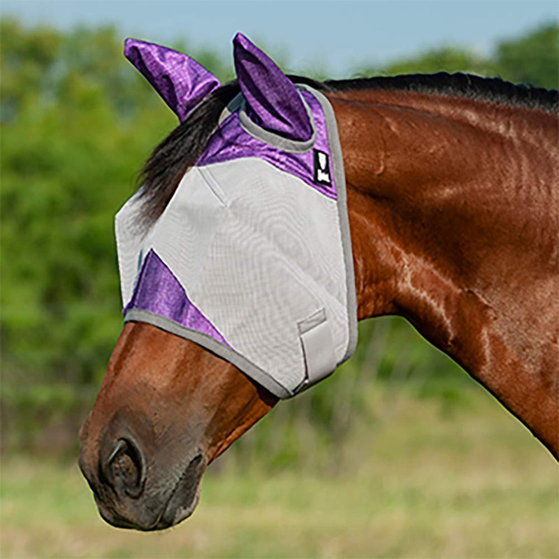 Equibrand Cashel Crusader Orchid Fly Mask with Ears WEANLING - PawsPlanet Australia
