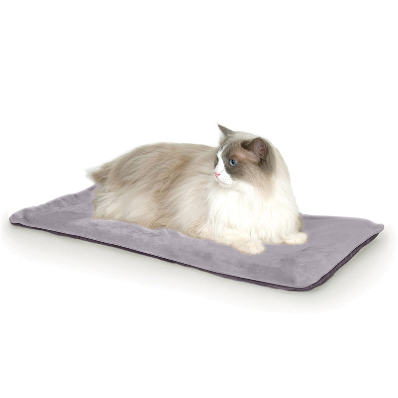 K&H Pet Products Heated Thermo-Kitty Mat Reversible Cat Bed Gray - PawsPlanet Australia