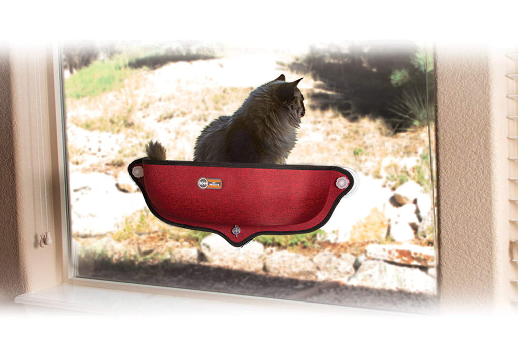 K&H PET PRODUCTS EZ Mount Window Bed Kitty Sill Classy Red - PawsPlanet Australia