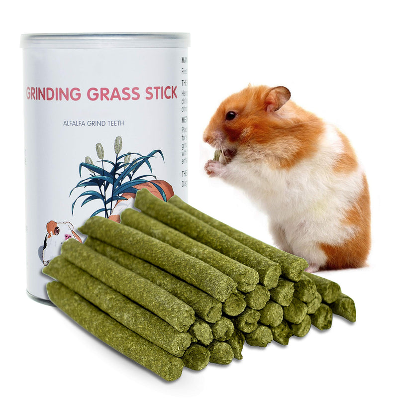 FJNATINH Timothy Grass Chew Toys Molar Stick, Natural Timothy Hay Sticks for Hamster, Guinea Pigs, Squirrel, Rabbits, Chinchillas and Other Small Animals Toys (Timothy Grass Taste) - PawsPlanet Australia