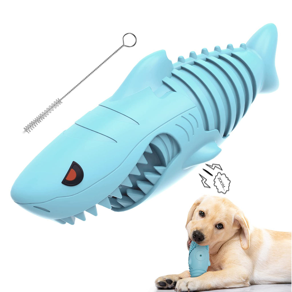 Dog Toys for Aggressive Chewers,DIAHOUD Durable Dog Chew Toys for Large Dogs Long Lasting,Interactive Dog Toys Milk Flavor Dog Teeth Grinding Toys (Blue) Dog Squeak Toy - PawsPlanet Australia