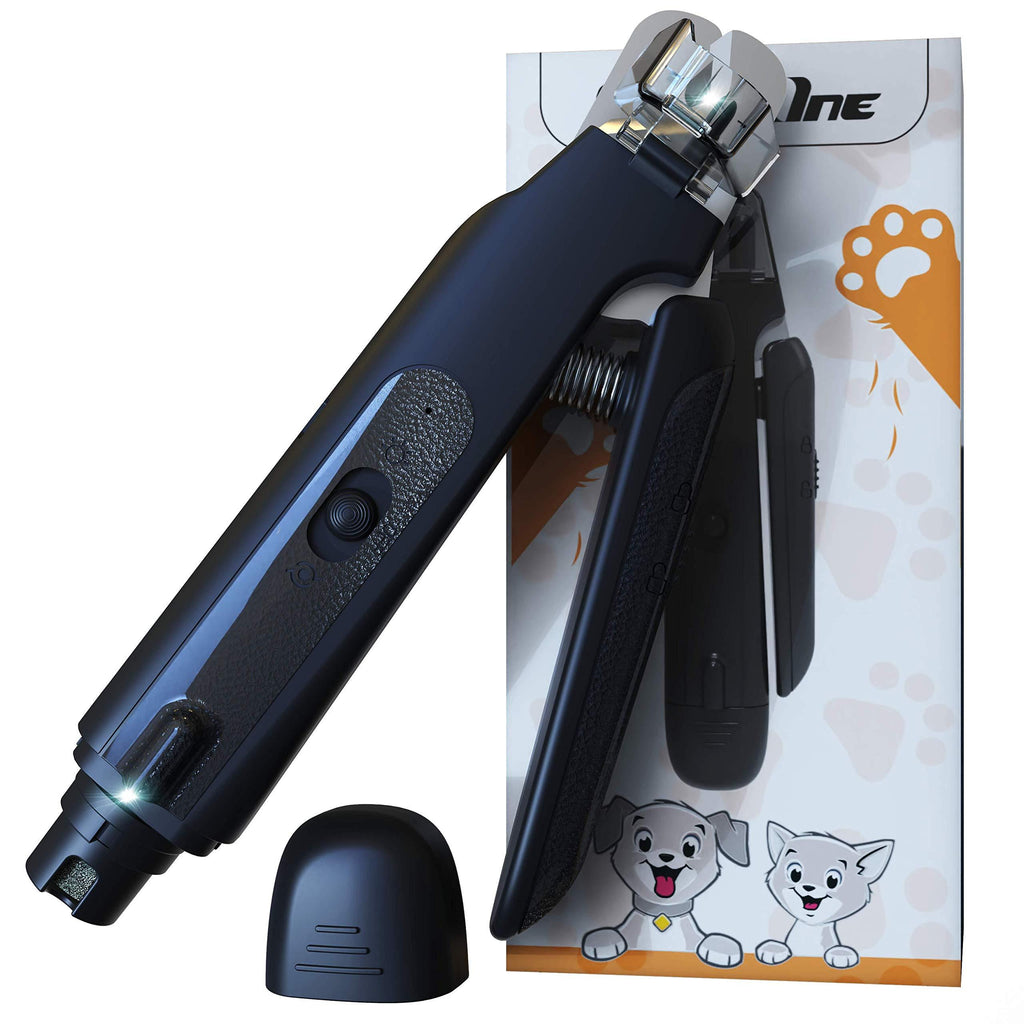 ShookOne Dog Cat Nail Clipper Grinder Set with LED Light Pet Electric Claw Trimmer Rechargeable Low Noise for Small Medium Large Breed Dogs and Cat - PawsPlanet Australia