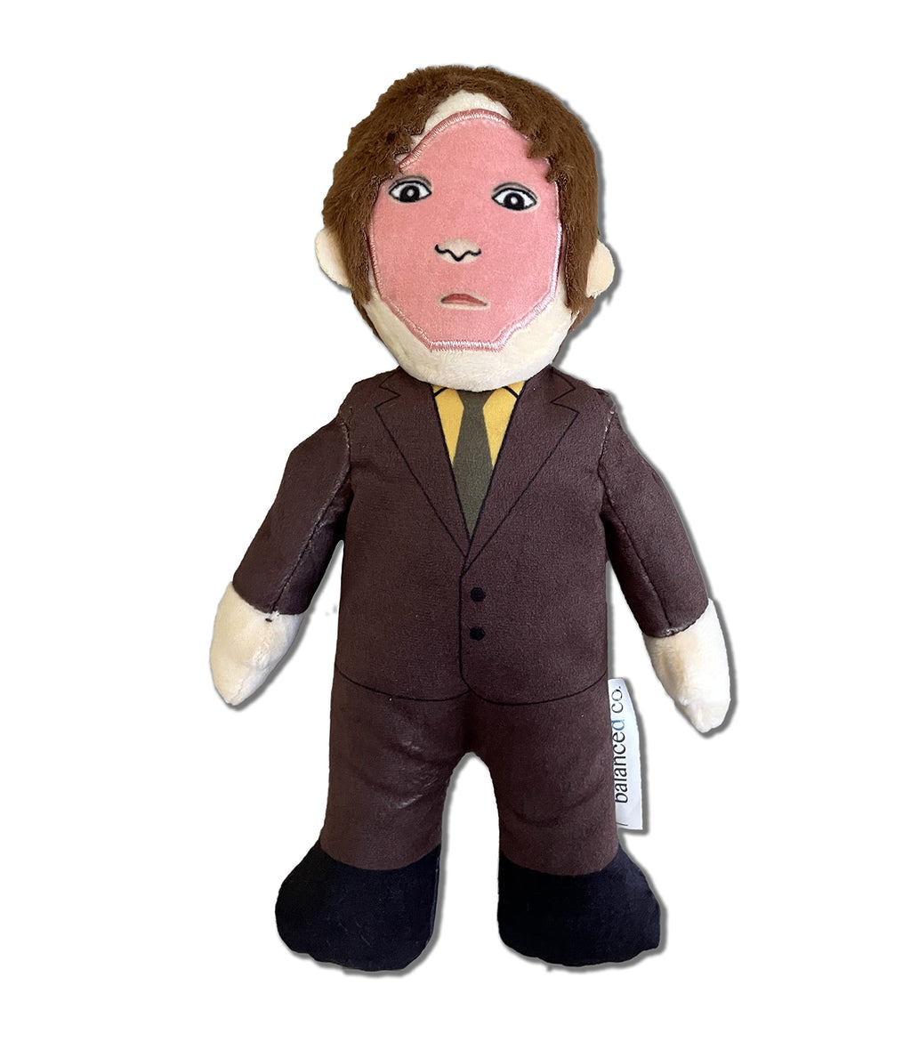 Balanced Co. Dwight Schrute Squeaky Plush Dog Toy (Mask) Mask - PawsPlanet Australia