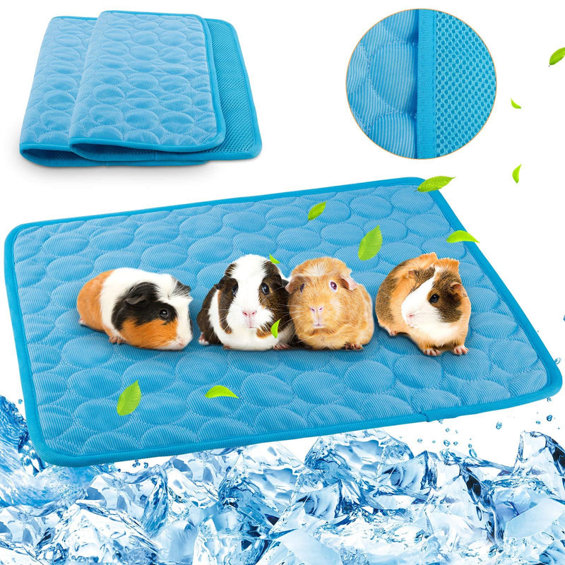 Geegoods Guinea Pig Cage Liners Summer,Cool Mat for Guinea Pigs,Cooling Pad for Rabbit,Washable & Fast Absorbent Cage Liner for Small Animal Summer Gift 2 Pack - PawsPlanet Australia
