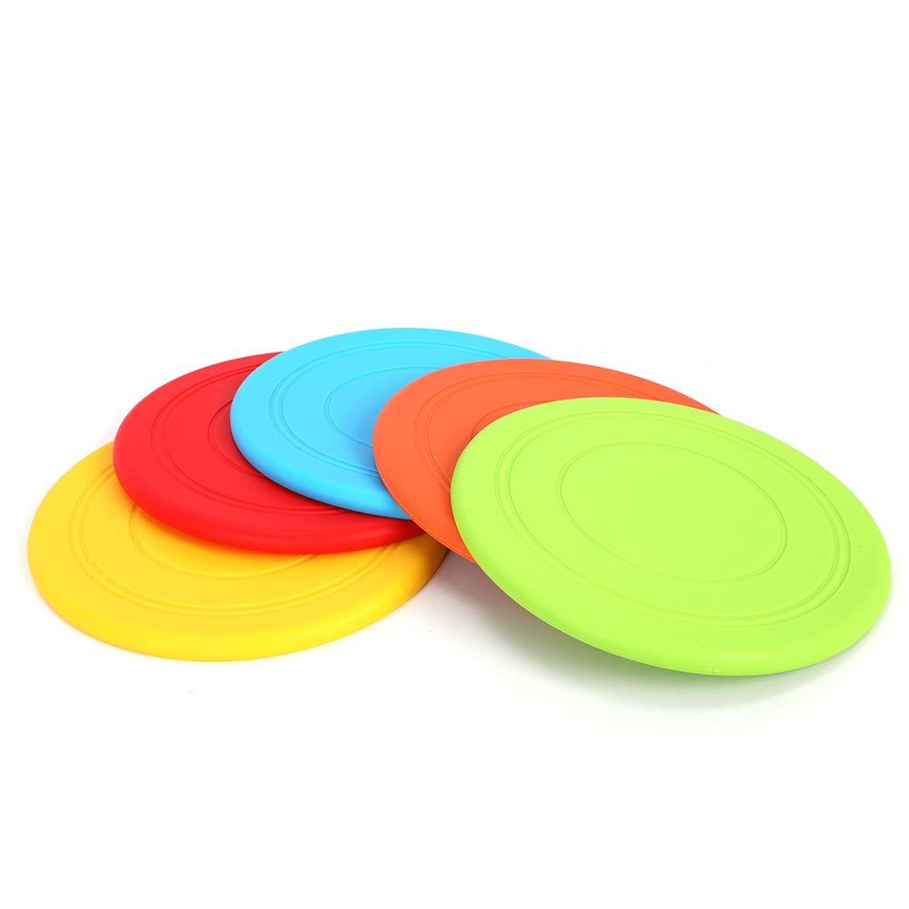 mihealpet 5 Pack Soft Dog Frisbee Flying Disc Toys for Small to Medium Dogs Outdoor Sport, Floating Saucer for Chihuahua Bulldog - PawsPlanet Australia