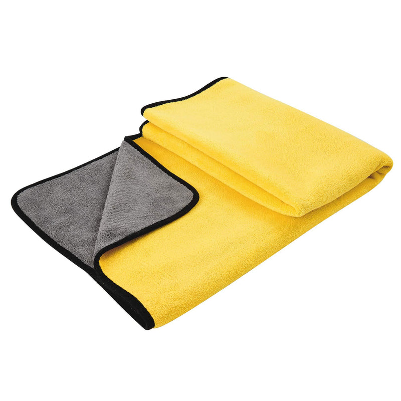 Dog Towel Microfiber Super Absorbent Soft Quick Drying Large Pet Bath Towels are Machine Washable for Large Medium Small Dogs and Cats,Yellow - Grey 55.1x 27.5 inches - PawsPlanet Australia