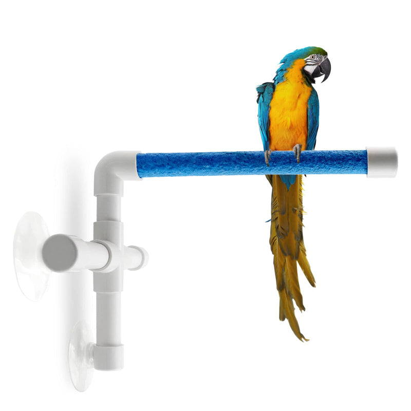 CZWESTC Bird Perch with Suction Cup, Parrot Shower and Window Perch Stand, Parrot Wall Bath Standing Rack for Bird, Cockatoo, Macaw, Parrot, Parakeet (Assorted Colors) - PawsPlanet Australia