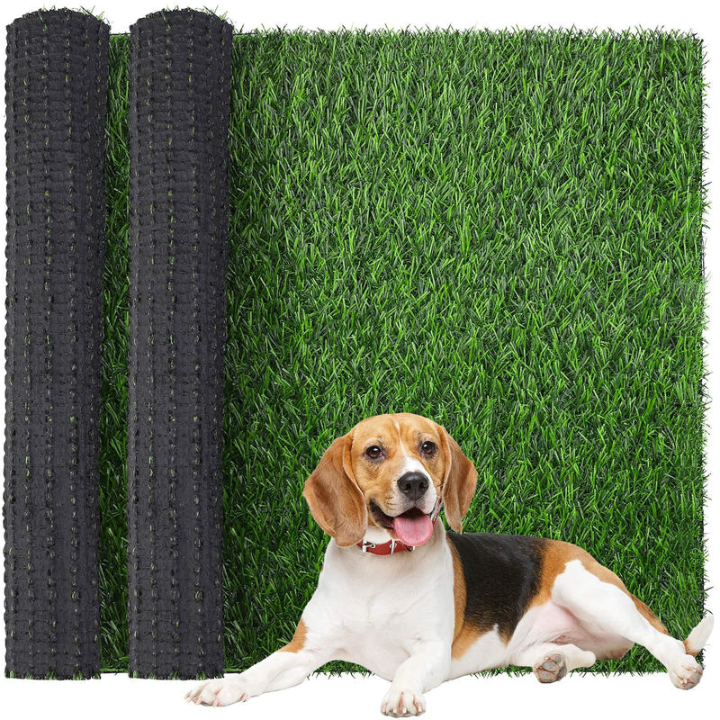 Ruisita Artificial Turf Dog Grass Pee Pads Portable Pet Grass Pee Pads Replacement Grass Turf Mat for Puppy Potty Training Area, Indoor Outdoor Porches Apartments Patio Lawn Decor 14 x 18 inches - PawsPlanet Australia
