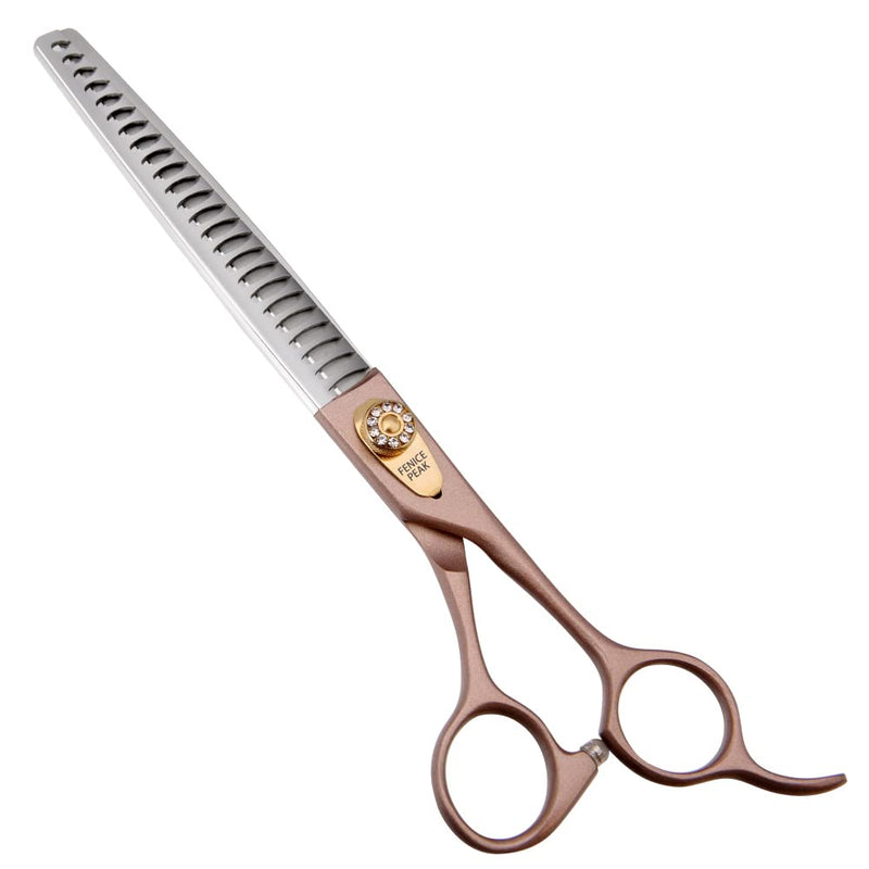 Fenice Peak Thinning Shears for Dogs and Cats Pet Grooming Scissors Chunkers Shears 440C Stainless Steel Professional Dog Trimming Scissors 7'' Chunker Shear 7'' - PawsPlanet Australia