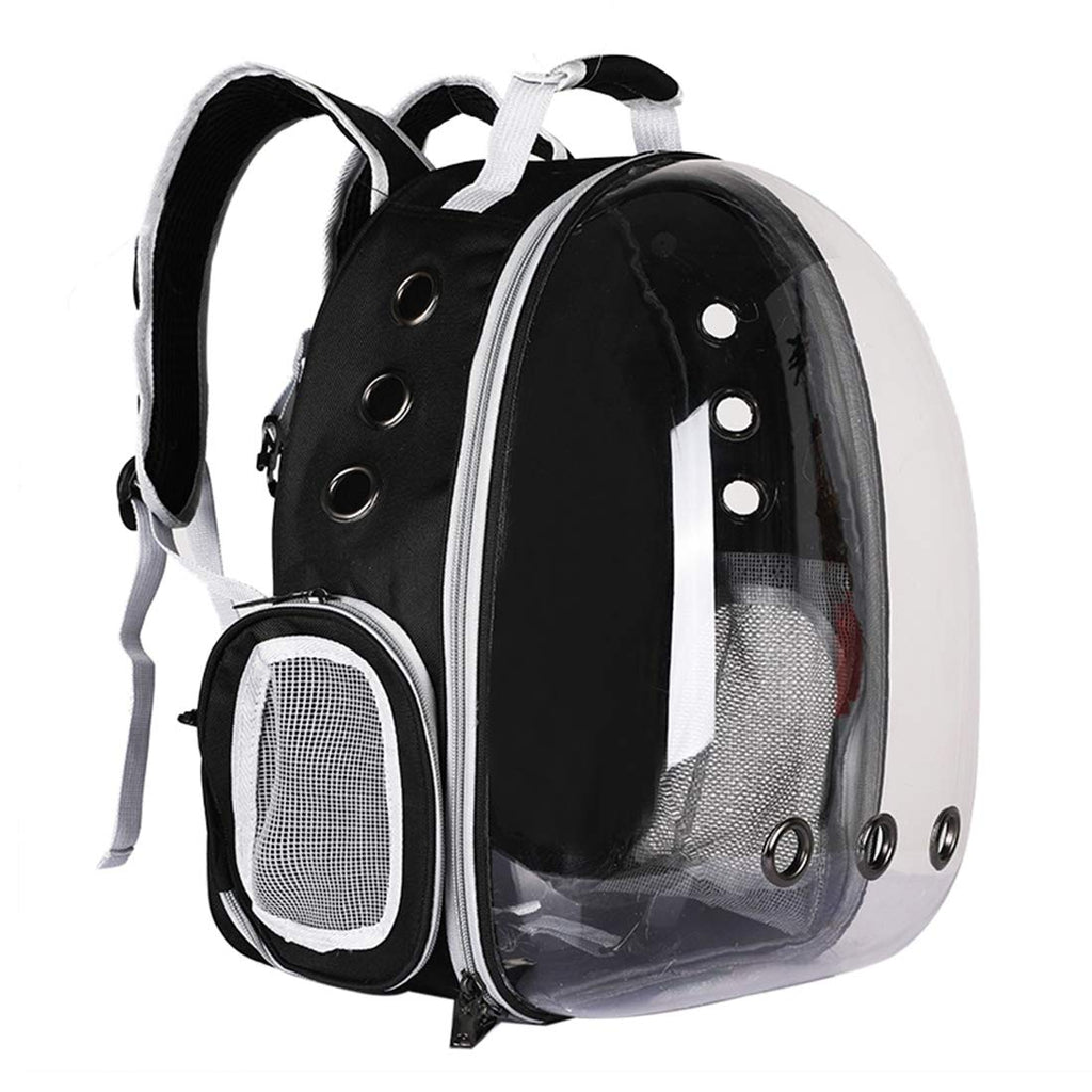 XingCHi Create Pet Carrier, Cat/Dog Bubble Backpack, Pet Travel Bag, Small Space Pet Capsule Knapsack, Airline-Approved Ventilate Transparent Capsule Backpack for Hiking and Outdoor Use (Black) Black - PawsPlanet Australia