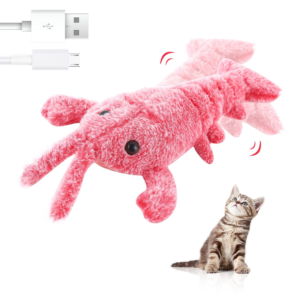 Huinsh Flopping Fish Cat Toy with Catnip Bag- Motion Kitten Toy, Plush Interactive Cat Toys, Fun Toy for Cat Exercise,Pet Exercise USB Charging Toys 12 * 7.5* 3inch - PawsPlanet Australia