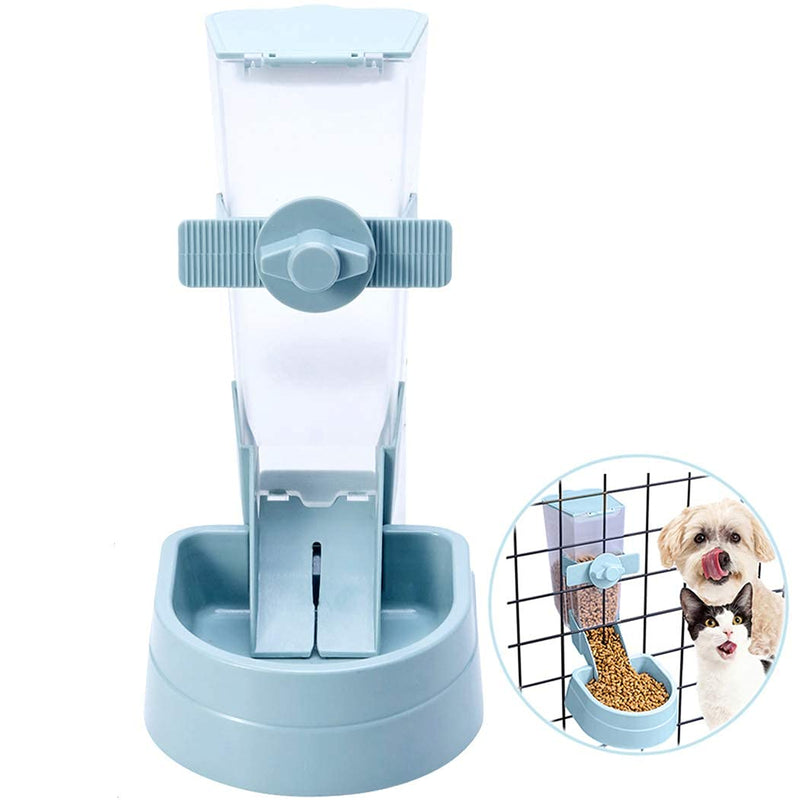 hipidog Pets Food Hanging Bowl for Crates & Cages Hanging Pet Cage Feeder for Small &Medium Animals Cats Dogs Automatic Feeder BLUE - PawsPlanet Australia