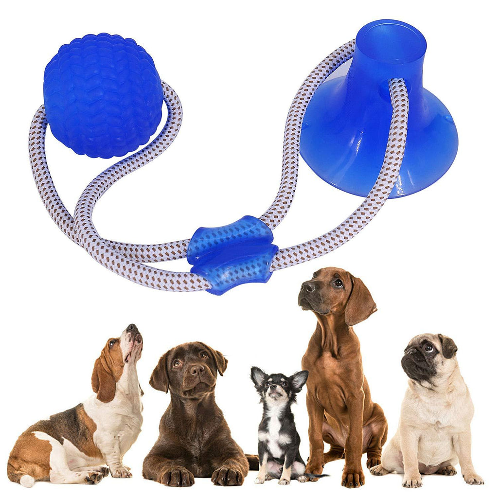 Suction Cup Dog Toy, Multifunction Pet Molar Bite Toy with Strong Rope and Powerful Suction Cup for Tug and Chewing, Helps Clean Teeth - PawsPlanet Australia