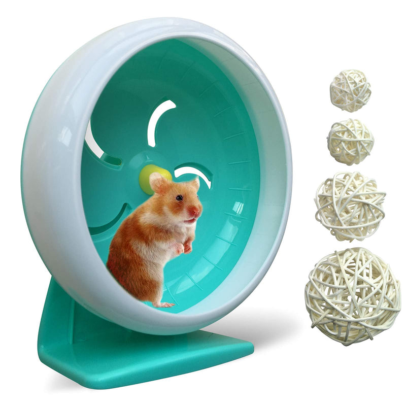 Hamster Wheel,Silent Hamster Wheel,Silent Spinner,Quiet Hamster Wheel,Super-Silent Hamster Exercise Wheel,Adjustable Stand Silent Spinner Hamster Wheel for Hamsters,Gerbils,Mice,Small Pet 7in Blue A - PawsPlanet Australia