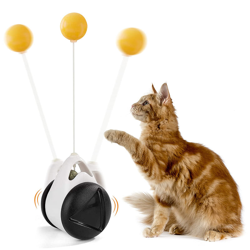 DGGHOMY Cat Toys for Indoor Cats Interactive, Catnip Toys for Indoor Cats Balance Cat Toy, Wheel Training Toys Tumbler Swing Cat Toys Educational Toys Stimulate The Cat's Hunting Instinc - PawsPlanet Australia