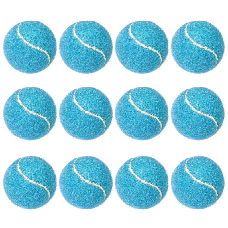 Puppy Tennis Balls, 12 Pack KOOMOX 2.5'' Tennis Balls, Blue Colored Dog Toy Tennis Balls Bouncy Fits Launcher Thrower Shooter for Small Medium Large Dog Cat Pet Outdoor Interactive Exercise Training Sky Blue - PawsPlanet Australia