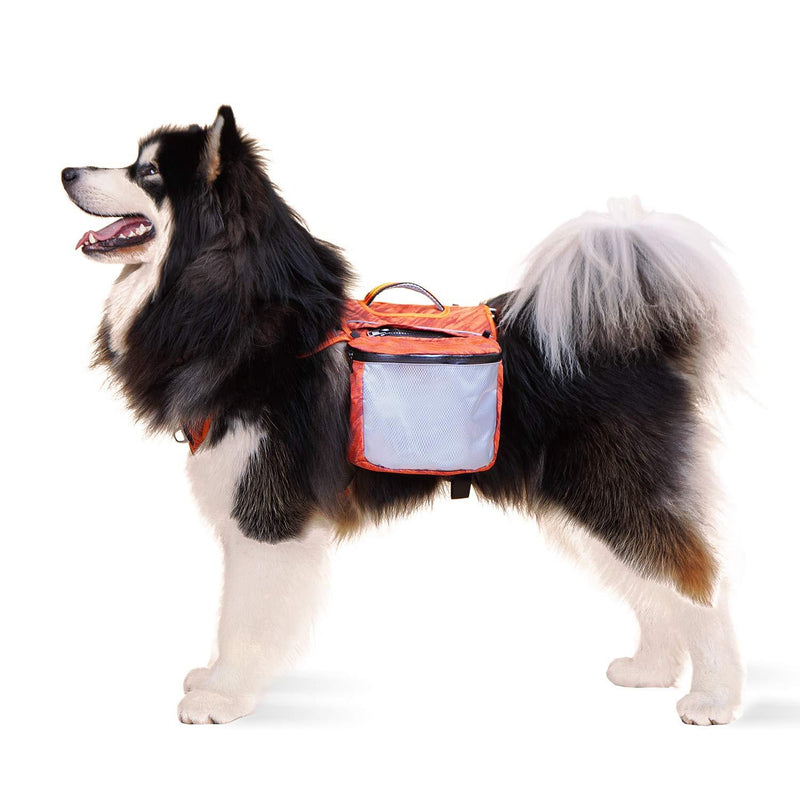 Myuilor Dog Backpack Adjustable Dog Saddle Bag Hound Travel Saddle Bag Packs Dog Backpack with Side Pockets for Camping, Walking, Hiking Dog Backpack for Medium & Large Dog - PawsPlanet Australia