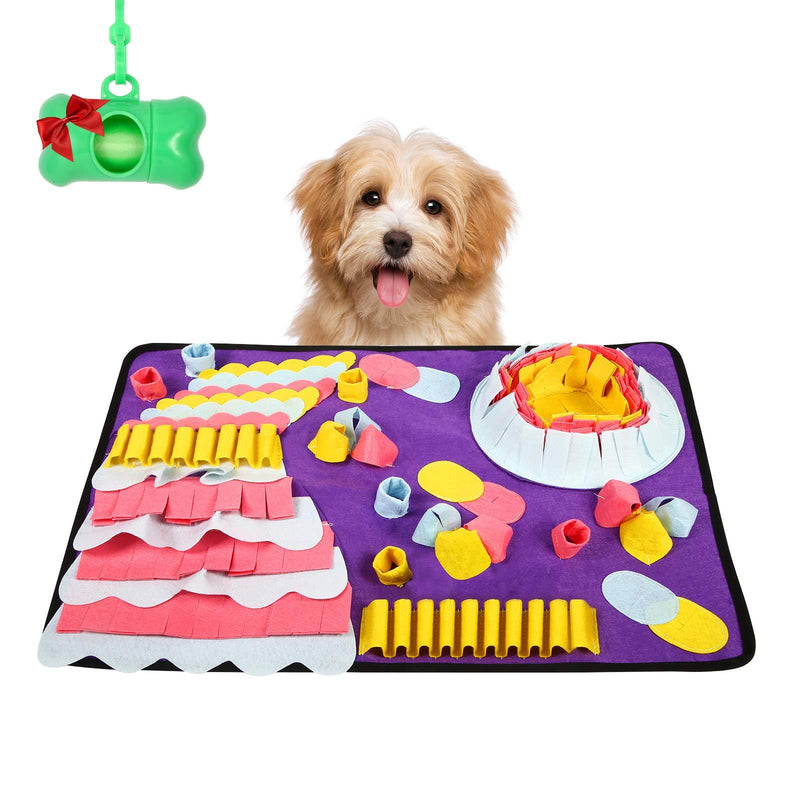 YOPETAYU Pet Snuffle feeding Mat for Dogs and cats, Interactive Feed Game for Boredom,mind and brain,Encourages Natural Foraging Skills Home and Travel Use,Puzzle toy,Dog Treat Dispenser,Stress Relief - PawsPlanet Australia