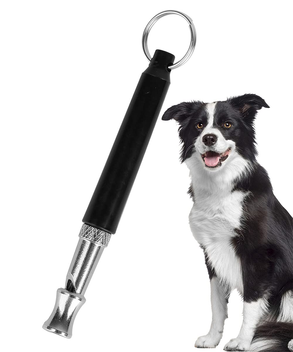 Dog Training Whistle,Professional Dogs Whistles Ultrasonic Whistles with Adjustable Pitch Silent Whistles for Recall, Stop Barking, Dog Training Black - PawsPlanet Australia