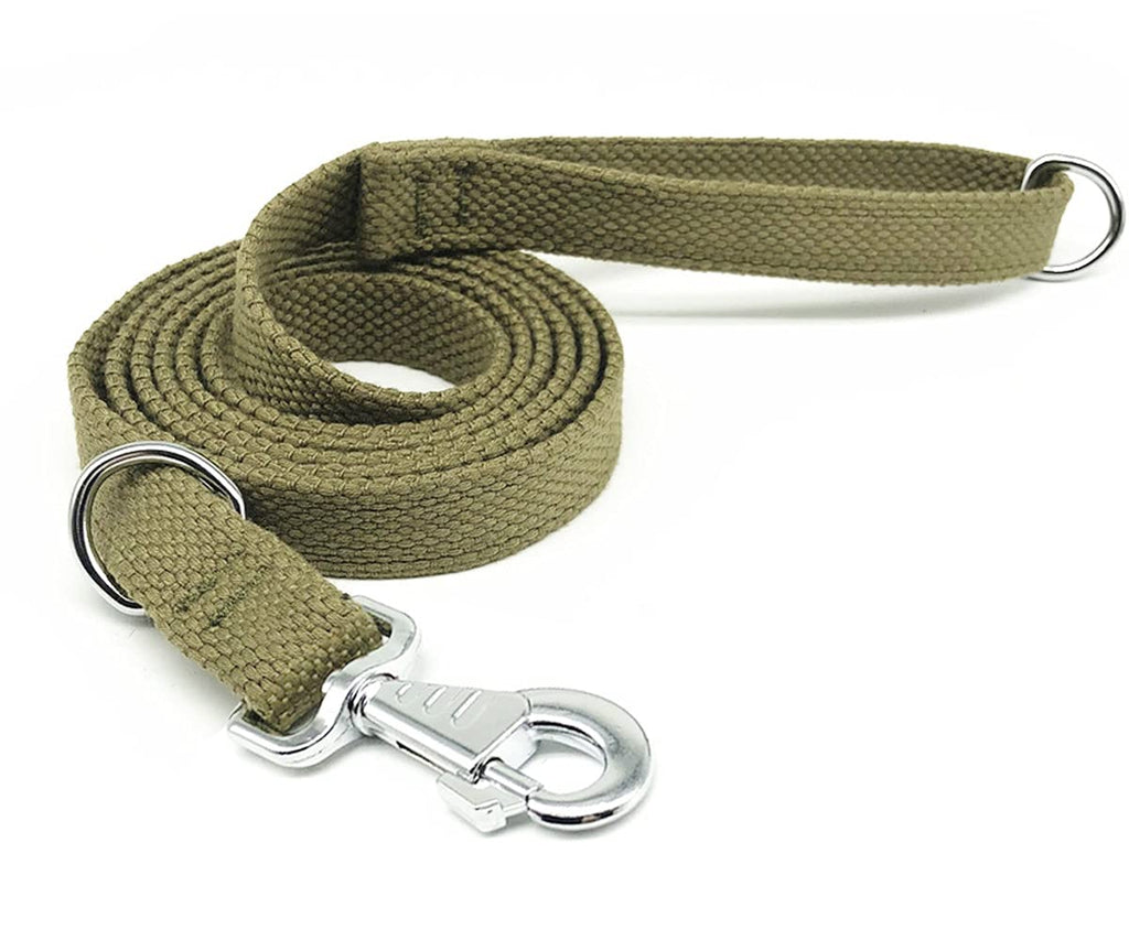 Hoanan 6ft Heavy Duty Tactical Dog Leash, Military Style Thick Nylon Strong K9 Dog Leash for Outdoor Walking Hunting Hiking, Coyote Brown 1 in x 6ft - PawsPlanet Australia