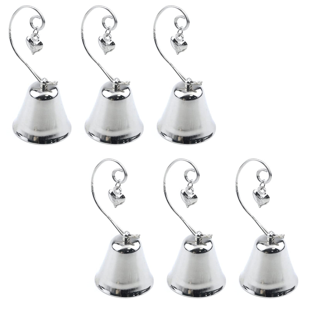 MY MIRONEY 6 Set Silver Bell Place Card Holders Christmas Bell Table Card Holders Kissing Bell Memo Photo Stands Holder for Picture,Food Sign,Birthday Party,Wedding Table Decoration Style3 - PawsPlanet Australia