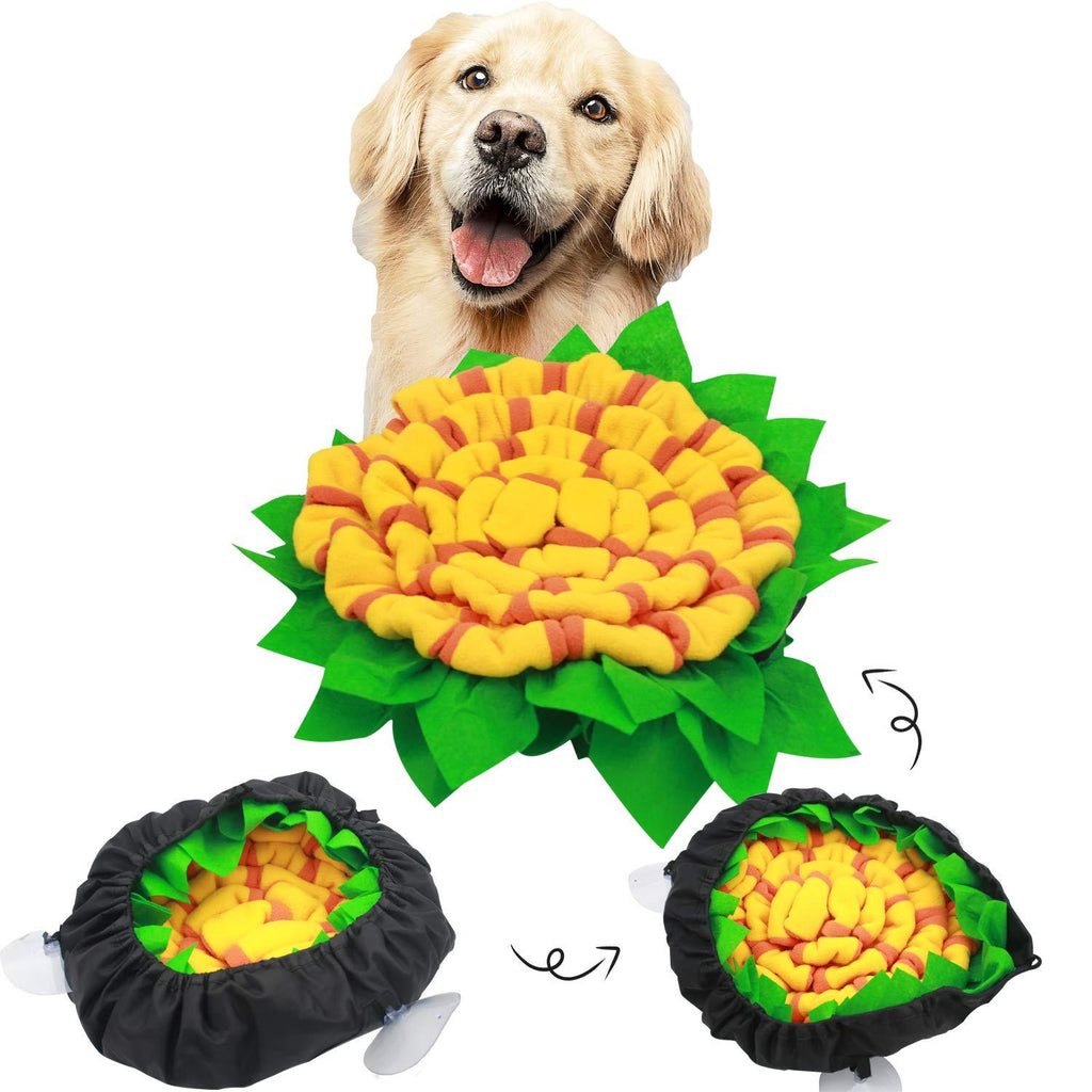 Adjustable Pet Snuffle Mat for Dogs - Dog Puzzle Toys, Dogs Nosework Feeding Mat, Dog Treat Dispenser, Dog Mental Stimulation Toys for Stress Rlief Green - PawsPlanet Australia