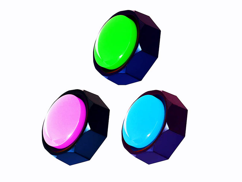 BOSKEY pet Training Button, Teach Your Dog How to Speak, Record and Play Any 30 Seconds of Your own Message A Set of 3 Colors (Including Battery) - PawsPlanet Australia
