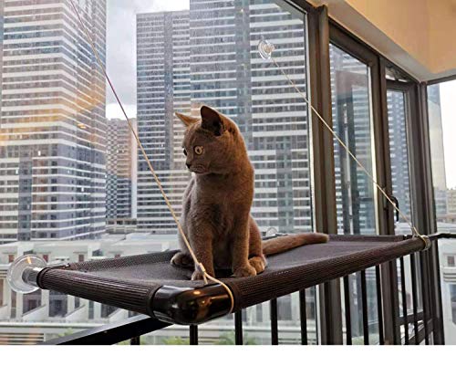 Romimiu Breathable Cat Window Perch for Summer Use Cat Window Bed Cat Window Seat Shelf Kitty Hammock - PawsPlanet Australia