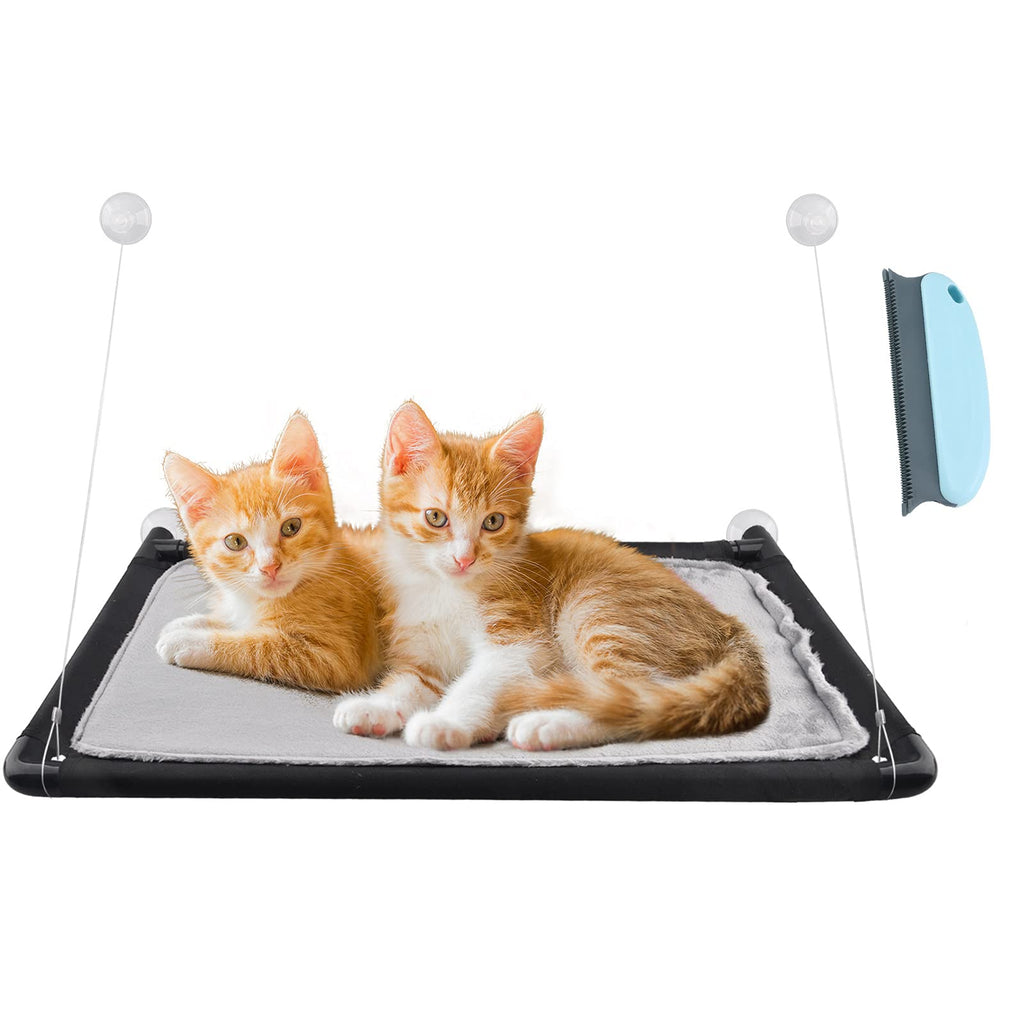 DoTo Cat Window Hammock, Cat Window Perch，Powerful Sucker cat Hammock Bed,Easy to Assemble Nap Cat Window Bed, Sunbathing Cat Window Seat，Sturdy and Soft（Free Pet Comb） - PawsPlanet Australia