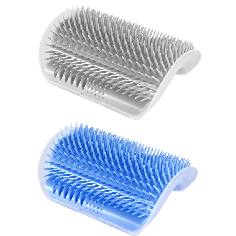 Jwmlvirng Cat Self Groomer,2 Pack Cat Grooming Brush,Wall Corner Massage Comb Grooming Brush, Cat self groomer for indoor cats Interactive Cat Toy - PawsPlanet Australia