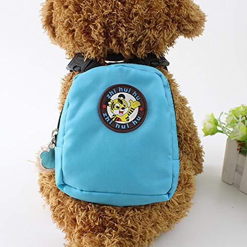 globalwareback Dog Backpack Dog go Out Portable Schoolbag Small and Medium Sized Dog cat Traction Rope pet Supplies blue - PawsPlanet Australia