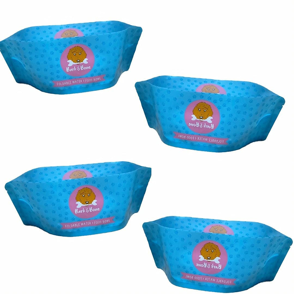 Foldable Dog Travel Bowls - Fit in Your Pocket. Portable & Reusable Water & Food Dog Bowls to Hydrate and Feed Your Dog On The Go. Multipack of 4 - (2 Open Top & 2 Resealable) Multipack of 4 - 2 Open Top & 2 Resealable - PawsPlanet Australia