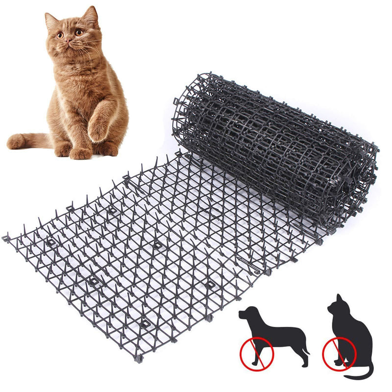 Cat Spike Mat，Cat Deterrent Mat for Indoor and Outdoor,Cat Scat Mat with Spikes， Digging Stopper Anti-cat Network (78×11 inch) - PawsPlanet Australia
