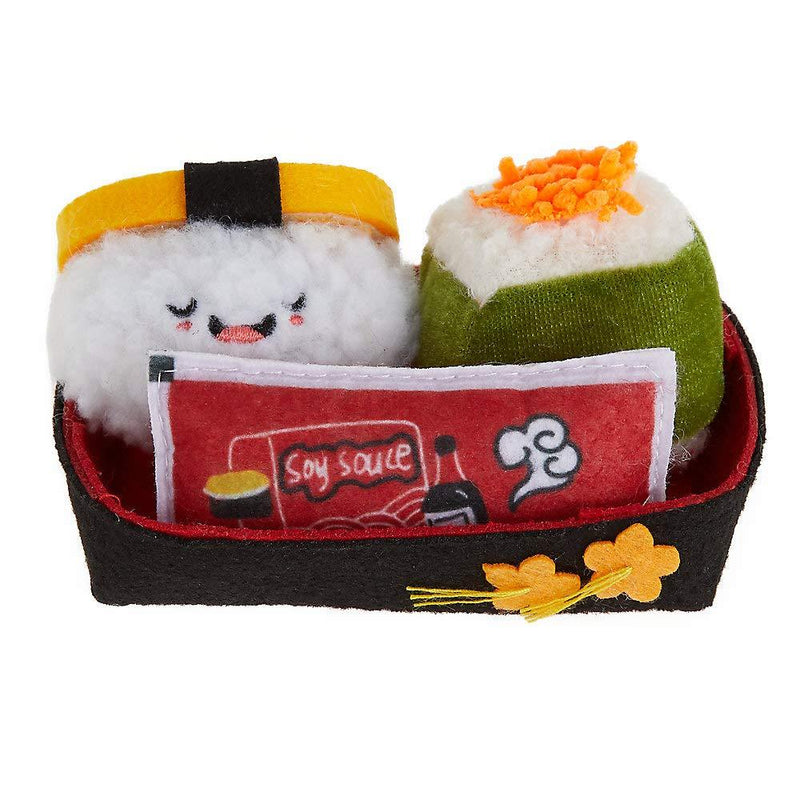 Whisker City Sushi Bento Box Cat Toys with Catnip - 3 Pack - PawsPlanet Australia