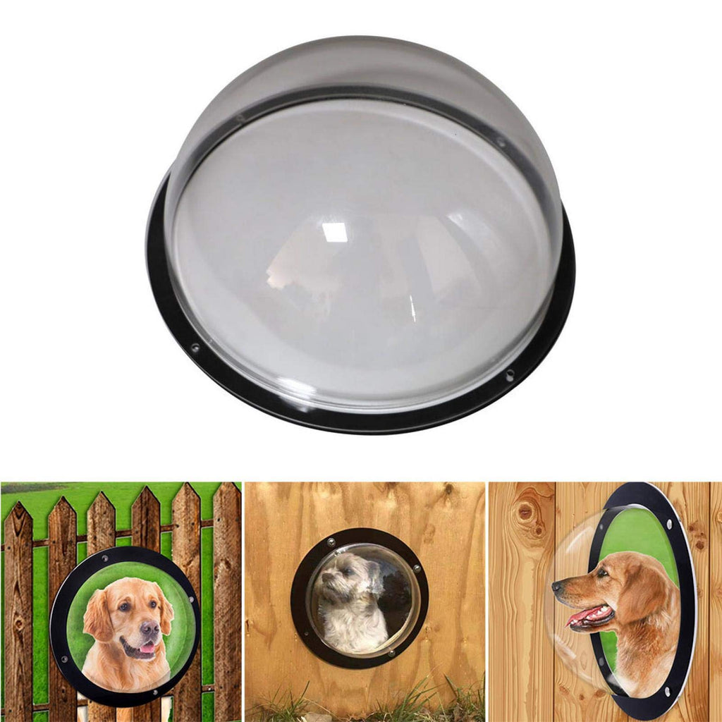 CALIDAKA Dog Fence Window Acylic Dog Dome Fence Clear Windows Pet Peek Window Pet Sight Window Pet Fence Bubble Window for Pets and Dogs Peek Clear View - PawsPlanet Australia