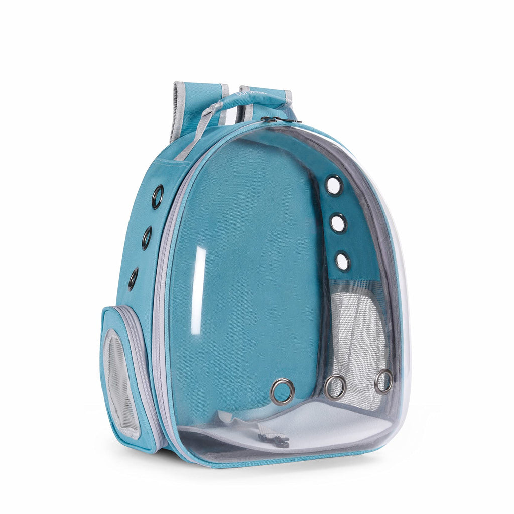 COFOETLN Cat Backpack Carrier Bubble,Pet Carrier Backpack, Airline-Approved, Cats and Puppies Ventilate Transparent Capsule Backpack, Designed for Travel, Walking, Hiking and Outdoor Use Blue - PawsPlanet Australia