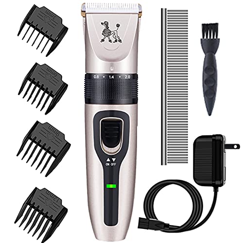 FRSH MNT Dog Clippers, Dog Grooming Kit, Low Noise Rechargeable Dog Hair Trimmers Clippers, Cordless Electric Pet Grooming Clippers Set for Dogs Cats Pets - PawsPlanet Australia