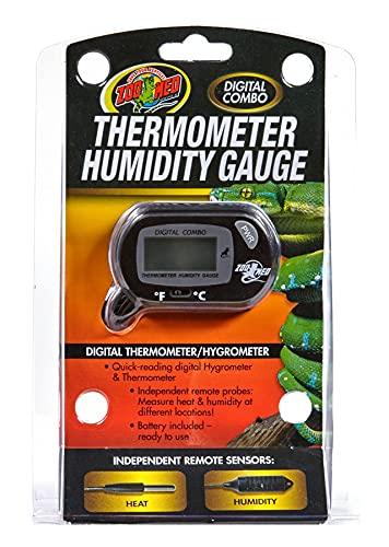 Digital Reptile Thermometer & Humidity Gauge - Includes Attached DBDPet Pro-Tip Guide - Get Accurate Reptile Temperatures, and Humidity Levels - PawsPlanet Australia