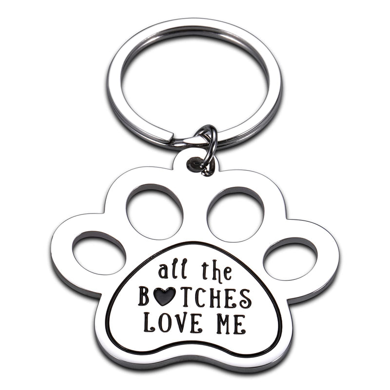 Funny Pet Tag Keychain for Dog Cats Owners Lovers, Dog Tag for Dogs Engraved, Personalized Puppy Pet ID, Kitten Collar Paw Tag, Christmas Birthday for Pets New Puppy, Stainless Steel Hilarious Gifts - PawsPlanet Australia