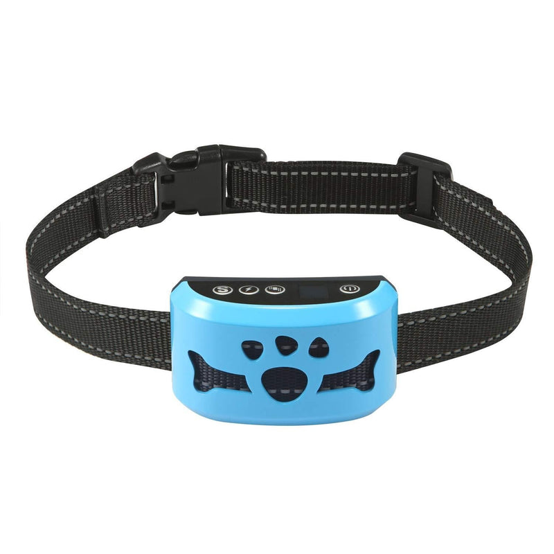 ZNFSZ Bark Collar Dog Bark Collar Rechargeable Anti Barking Training Collar with 7 Adjustable Sensitivity and Intensity Beep Vibration for Small Medium Large Dogs Blue1 - PawsPlanet Australia