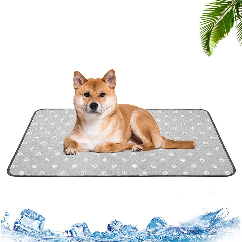 EXPAWLORER Dog Self Cooling Mat Waterproof - Large Soft Summer Sleeping Pad for Small Medium Large Dogs and Cats 22.8*34.6in - PawsPlanet Australia