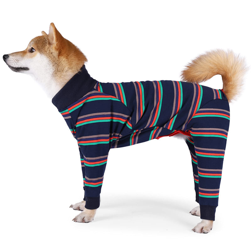 Dog Recovery Suit Abdominal Wound After Surgery Wear Prevent Licking Wounds E-Collar & Cone Alternatives Postoperative Shirt Dog Pajamas Long Sleeve Prevent Shedding X-Small(Pack of 1) Blue - PawsPlanet Australia