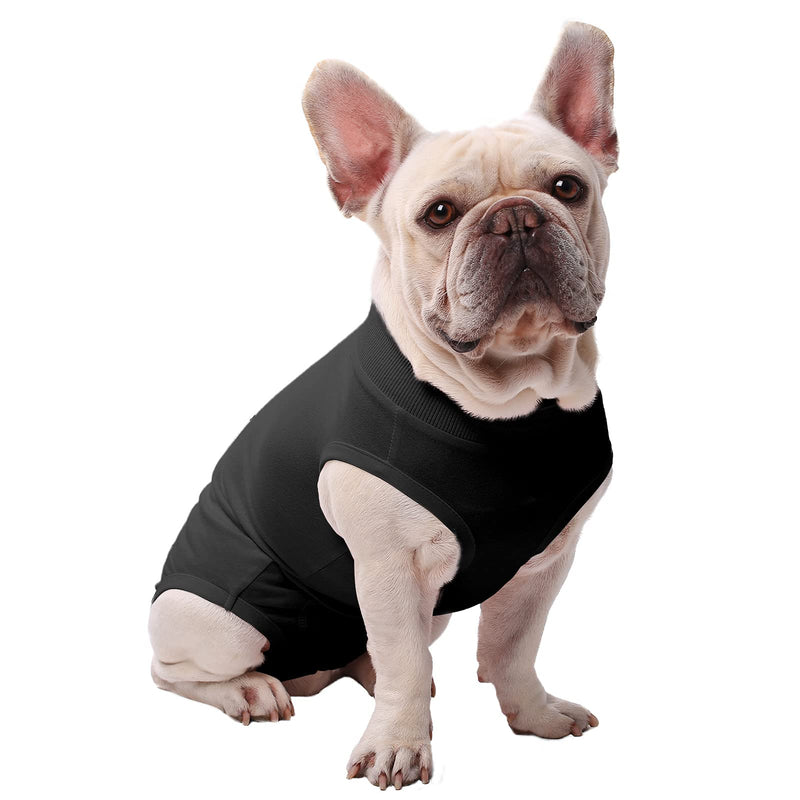 SAWMONG Recovery Suit for Dog, Breathable Dog Recovery Suit for After Surgery, Dog Surgical Recovery Suit, Anti Licking, Substitute E-Collar & Cone for Male & Female Dogs X-Small Black - PawsPlanet Australia