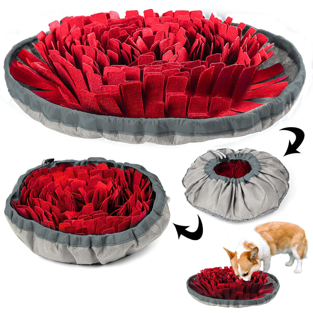 SYXUPAP Pet Snuffle Mat for Dogs,Adjustable Dog Feeding Mat Durable Dog Puzzle Toys Interactive Foraging Mat use for Dog Nosework Training and Slow Eating Dog Treat Dispenser-Machine Washable. - PawsPlanet Australia