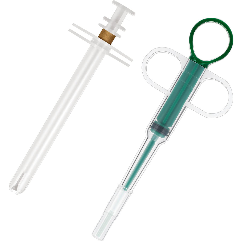 2 Pieces Pet Syringe Pet Pill and Liquid Feeding Dispenser Safety Cat Dog Pill Popper Soft Tip Pet Tablet Pill Feeder for Cat Dog Puppy Kitten - PawsPlanet Australia