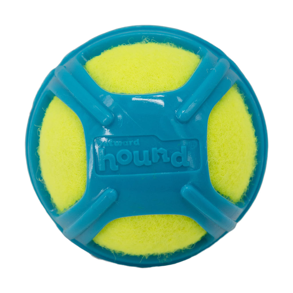 Outward Hound Squeaker Ballz, Tennis Ballz, Tennis Max Balls, Tennis Maze Craze - Squeaking and Fetching Tennis Ball Dog Toys Medium Tennis Max Ball Blue - PawsPlanet Australia